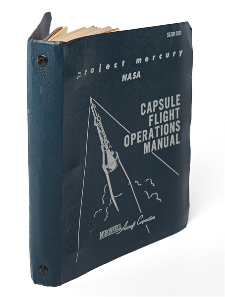 Project Mercury ''Capsule Flight Operations Manual'' #SEDR 109, Dated September 1961 for Capsules 10, 13 and 16-20
