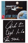 William Shatner Signed Star Trek Poster -- Shatner Writes the Famous Title Sequence Introduction: Space the Final Frontier...William Shatner / Capt. Kirk / Star Trek