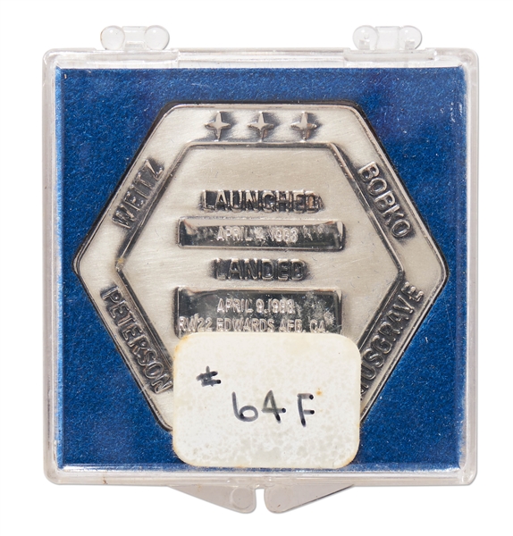 Flown Robbins Medallion from STS-6, the First Flight of Space Shuttle Challenger -- From the Personal Collection of STS-6 Astronaut Story Musgrave and With His LOA