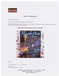 Purple Rain Designer Laura LiPuma Signed Album Cover with Handwritten Details on Its Iconic Design -- We picked the purple he wanted to use (PMS 272)