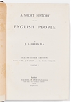 ''A Short History of the English People'' by John Richard Green --1902 -- Rare Four Volume Illustrated Edition