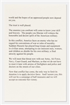 George W. Bush Signed Speech Delivered on 19 March 2003, Announcing the Commencement of Operation Iraqi Freedom -- With Beckett COA