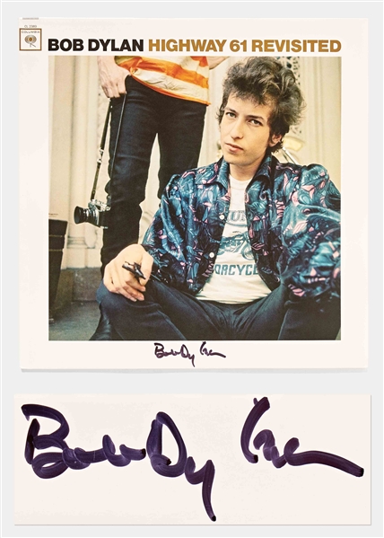 Bob Dylan Signed Album "Highway 61 Revisited" -- With Jeff Rosen COA