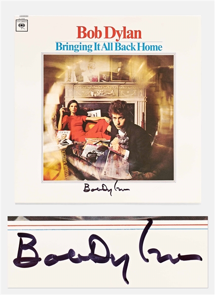 Bob Dylan Signed Album "Bringing It All Back Home" -- With a COA From Jeff Rosen