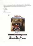 Bob Dylan Signed Album Bringing It All Back Home -- With a COA From Jeff Rosen