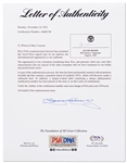 Jacob Beser Signature -- With PSA COA