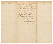 Gideon Welles Naval Appointment Signed as Secretary of the Navy in Abraham Lincoln's Cabinet