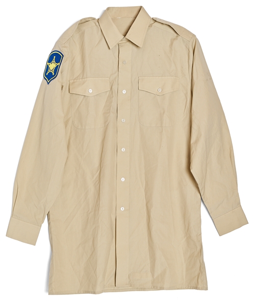''The Andy Griffith Show'' Screen-Used Costume Worn by Don Knotts as Deputy Sheriff Barney Fife -- Includes Shirt, Tie, Cap & Two ''Mayberry'' Badges