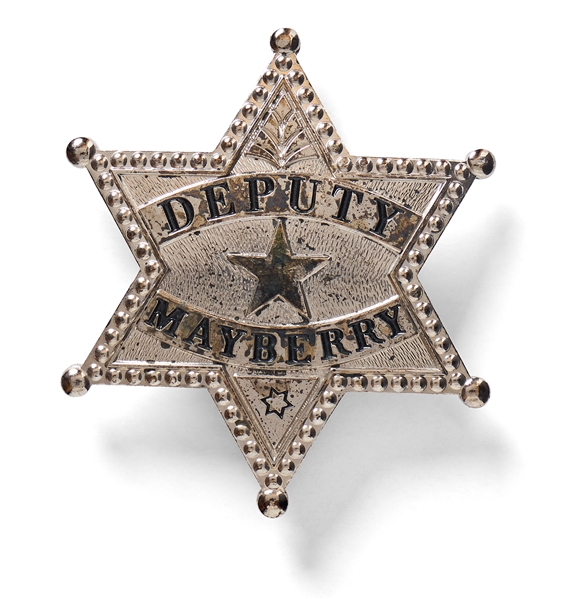 ''The Andy Griffith Show'' Screen-Used Costume Worn by Don Knotts as Deputy Sheriff Barney Fife -- Includes Shirt, Tie, Cap & Two ''Mayberry'' Badges