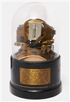 Thomas Edisons Universal Self-Winding Stock Ticker -- With Original Glass Dome