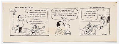 Lot of Four ''Wizard of Id'' Comic Strips from 1964-1965