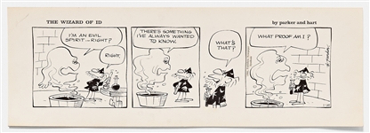 Lot of Four ''Wizard of Id'' Comic Strips from 1964-1965
