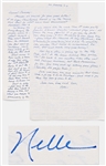 Harper Lee Autograph Letter Signed from NYC After 9/11 -- ...when youre walking around down there, every step you take is on a pulverized human being. To know what hell is like, go take a look...