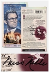 Harper Lee Signed VHS Cover of To Kill a Mockingbird Starring Gregory Peck