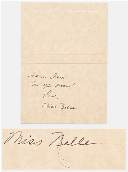 Harper Lee Signed Card