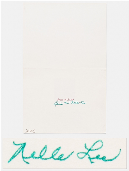 Harper Lee Christmas Card Signed