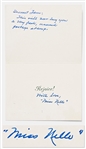 Harper Lee Christmas Card Signed With Handwritten Note