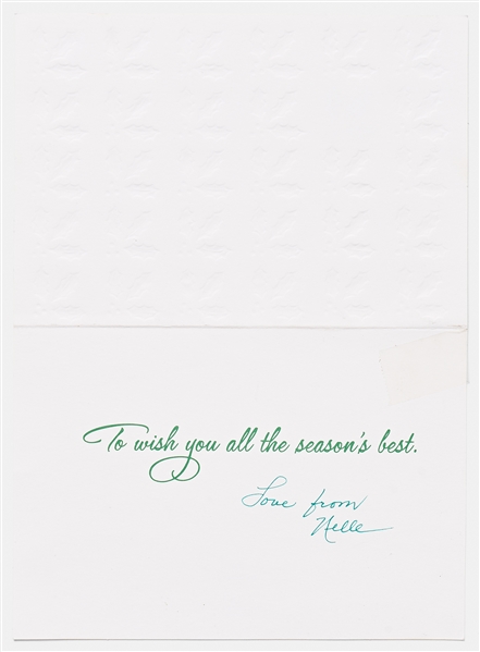 Harper Lee Christmas Card Signed