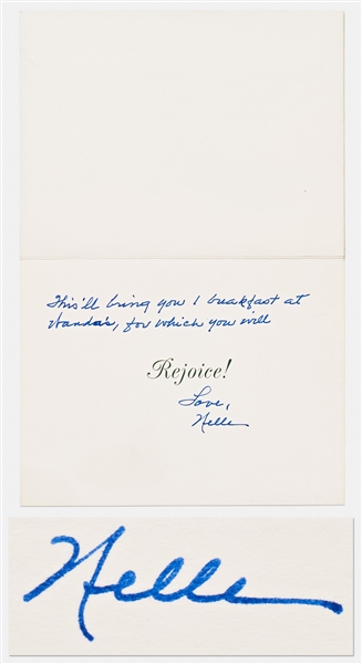 Harper Lee Christmas Card Signed With Handwritten Note