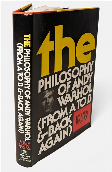 Andy Warhol Sketches His Famous Campbell's Soup Can -- Drawn in a Signed Copy of ''The Philosophy of Andy Warhol''