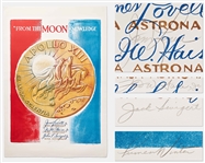 Apollo 13 Crew-Signed Artists Proof Lithograph, Also Signed by Lumen Winter