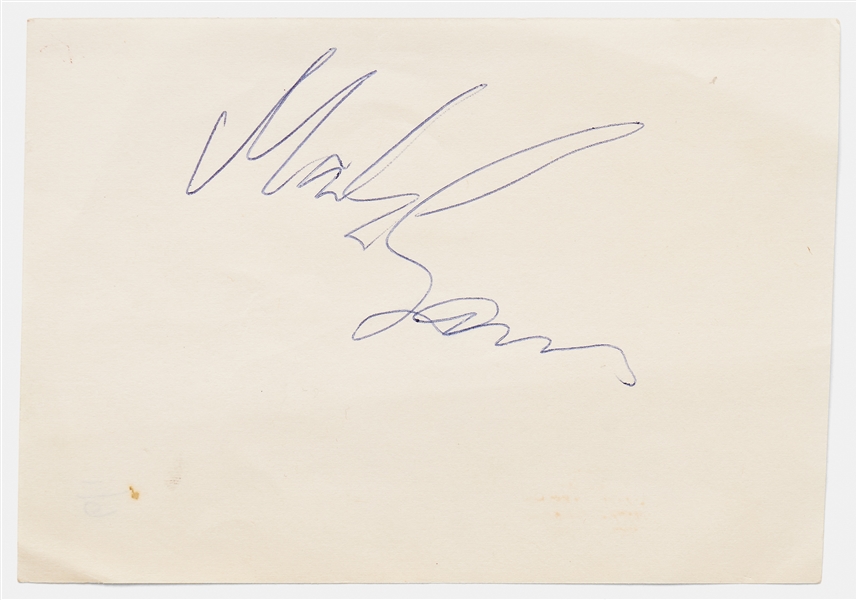 AC/DC Signatures -- Includes 2 by Bon Scott, Plus Angus Young & Mark Evans, All Acquired in January 1977 -- With Roger Epperson COA