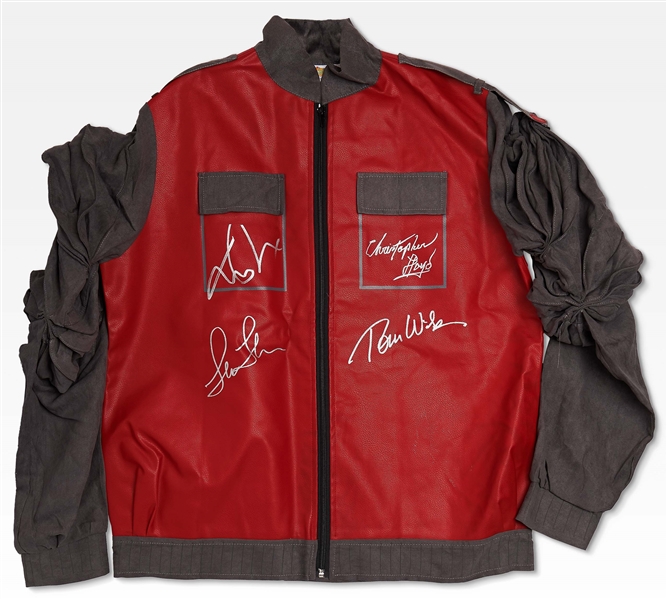 ''Back to the Future'' Cast-Signed Jacket Including Michael J. Fox -- With Beckett Hologram COA