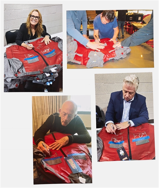 ''Back to the Future'' Cast-Signed Jacket Including Michael J. Fox -- With Beckett Hologram COA
