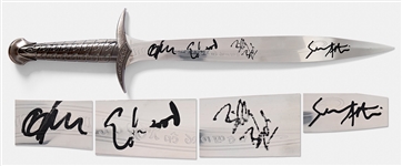 Lord of the Rings Cast-Signed Sword -- Signed by Elijah Wood, Sean Astin, Billy Boyd and Dominic Monaghan -- With Beckett COA