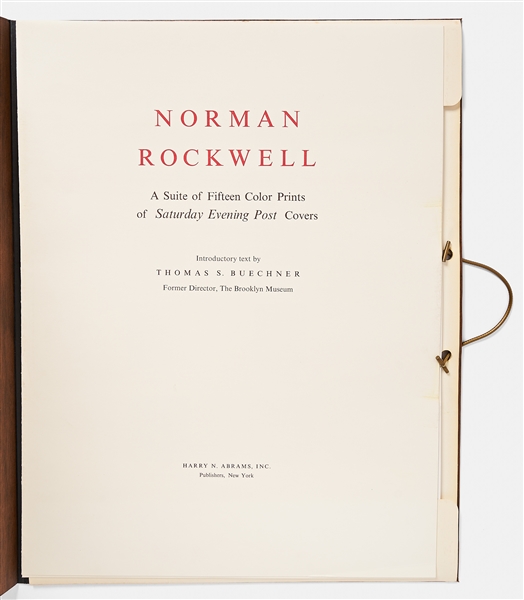 Norman Rockwell Signed Lithograph of His Famous Painting ''Tough Call'' -- Measures 19'' x 25''
