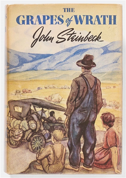 John Steinbeck's ''The Grapes of Wrath'' First Printing in First Printing Dust Jacket -- Near Fine Condition