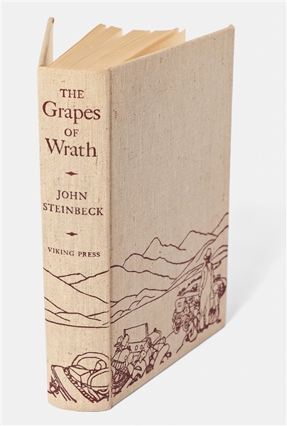 John Steinbeck's ''The Grapes of Wrath'' First Printing in First Printing Dust Jacket -- Near Fine Condition