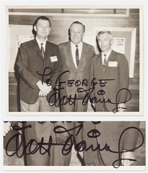 Walt Disney Signed 10'' x 8'' Photo with a Large, Bold Signature