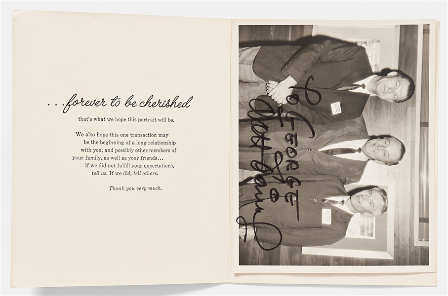 Walt Disney Signed 10'' x 8'' Photo with a Large, Bold Signature
