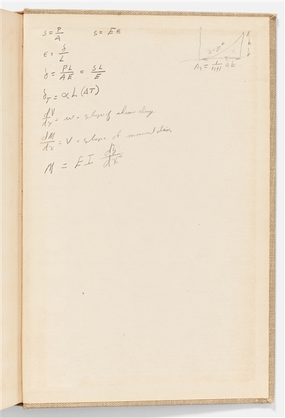 Lot of Items Personally Owned by Mercury 7 and Apollo 1 Astronaut Gus Grissom -- Includes Handwritten & Signed Check, Grissom's Textbook with Handwritten Notes, His Life Preserver & More