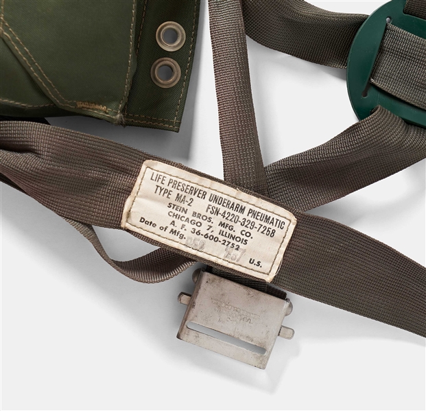 Lot of Items Personally Owned by Mercury 7 and Apollo 1 Astronaut Gus Grissom -- Includes Handwritten & Signed Check, Grissom's Textbook with Handwritten Notes, His Life Preserver & More