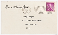 John Steinbeck Postcard Referring to Himself in the Third Person -- ''...Old false start JS is up to his tricks again...''
