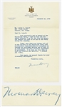 Thomas Dewey Letter Signed as New York Governor, Thanking an Individual for a Donation to the Republican Party