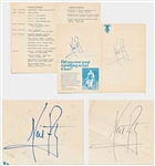 Neil Armstrong Twice-Signed Easter Seals Program -- With JSA COA