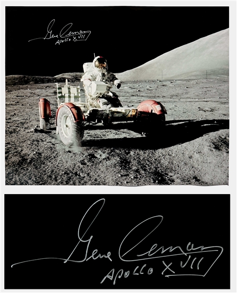Gene Cernan Signed 20'' x 16'' Photo