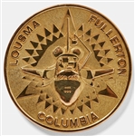 Sally Rides Personally Owned STS-3 Space Shuttle Columbia Gold Robbins Medal