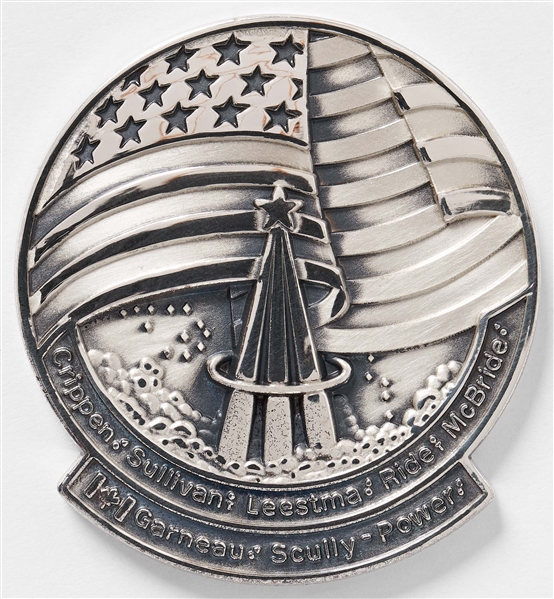 Sally Ride's Personally Owned STS-41-G Space Shuttle Challenger Flown Robbins Medal -- Ride Served as Mission Specialist and Flight Engineer on STS-41-G
