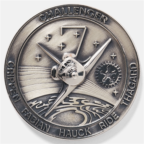 Sally Ride's Personally Owned STS-7 Space Shuttle Challenger Flown Robbins Medal -- Ride Made History as the First Female Astronaut on This Mission
