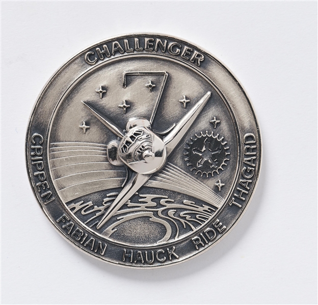 Sally Ride's Personally Owned STS-7 Space Shuttle Challenger Flown Robbins Medal -- Ride Made History as the First Female Astronaut on This Mission