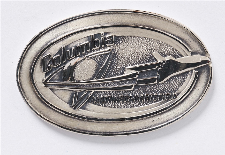 Sally Ride's Personally Owned STS-4 Space Shuttle Columbia Robbins Medal
