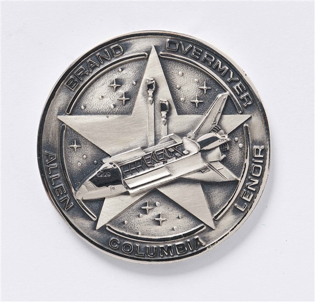 Sally Ride's Personally Owned STS-5 Space Shuttle Columbia Robbins Medal