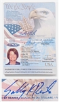 Sally Rides Personally Owned and Signed Passport