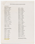 Sally Rides Personally Owned Documents for the Launch Countdown of STS-7