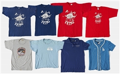 Sally Rides Collection of Personally Owned Shirts -- Includes 7 NASA Shirts and One L.A. Dodgers Jersey