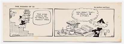 Lot of Four ''Wizard of Id'' Comic Strips from 1965